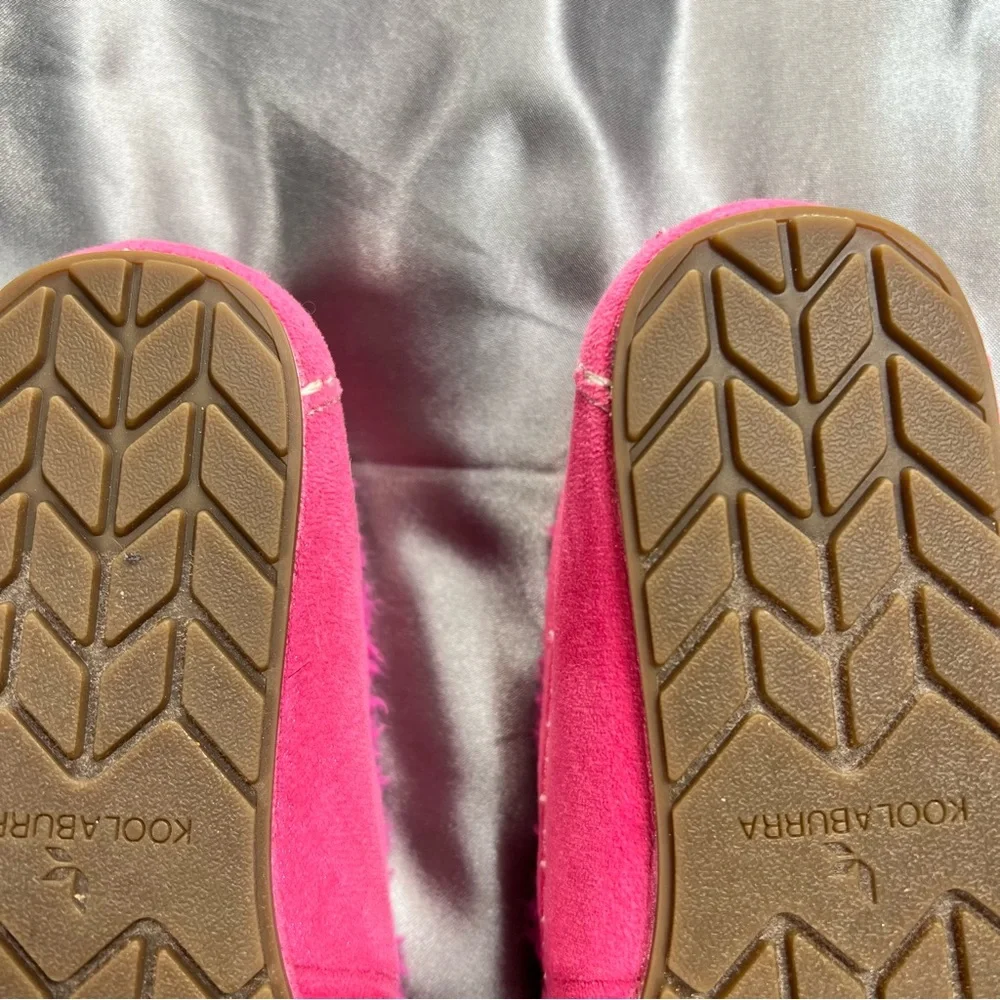 Koolaburra by UGG Girl’s Riley Shimmer‎ Slippers Size 1K Raspberry Rose Loafers